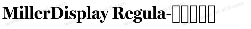 MillerDisplay Regula字体转换
